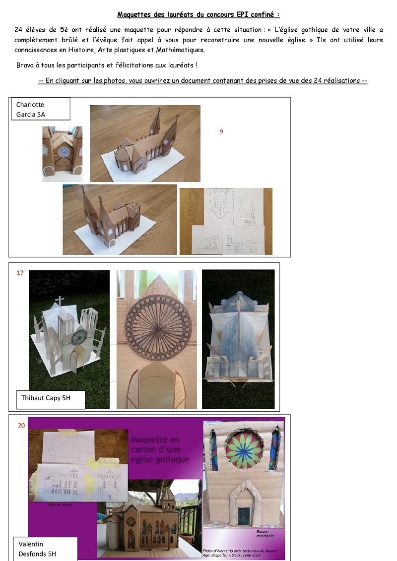 Concours EPI confiné