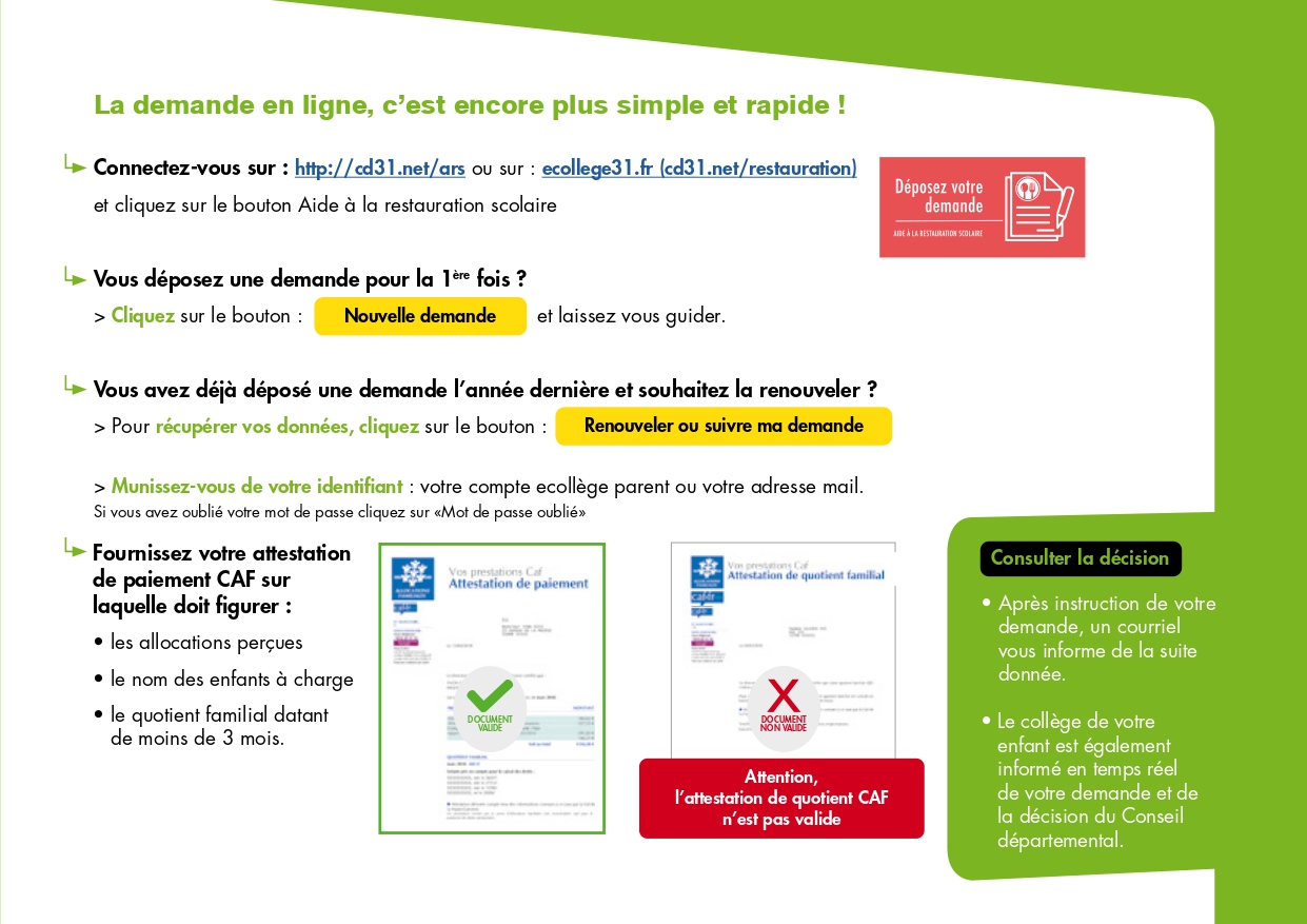 Rentrée 2022 : pour les nouvelles demandes ou renouvellements:ARS et Transports