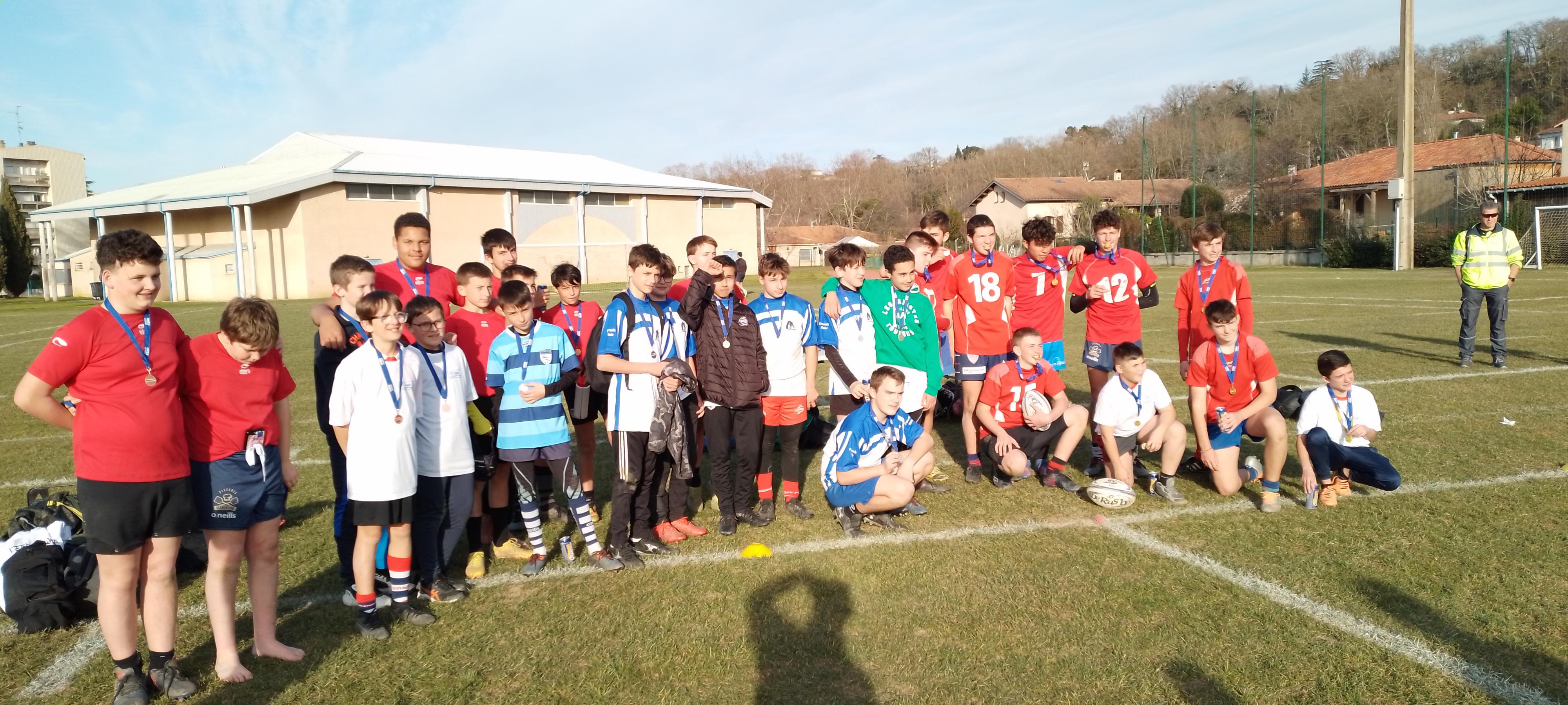 Rugby à 7 : les minimes vices champions départementaux