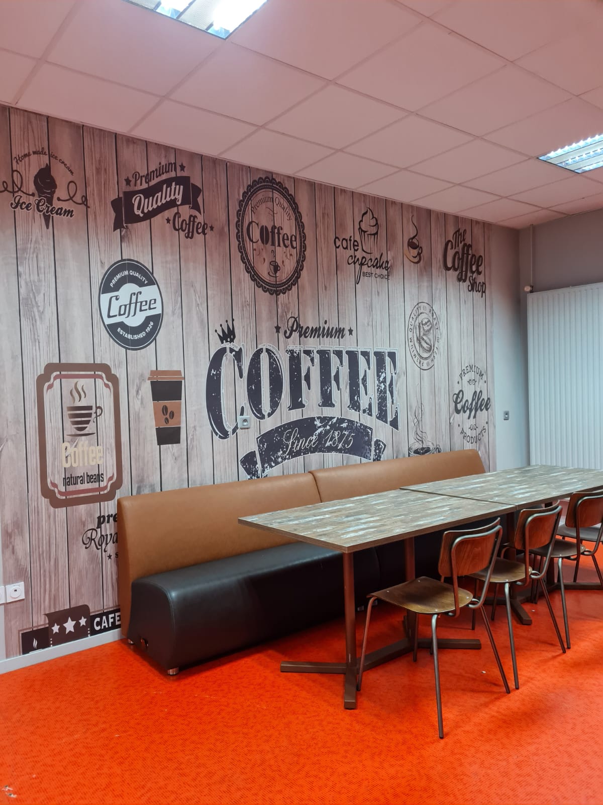 Nouvelle décoration de la cafétéria