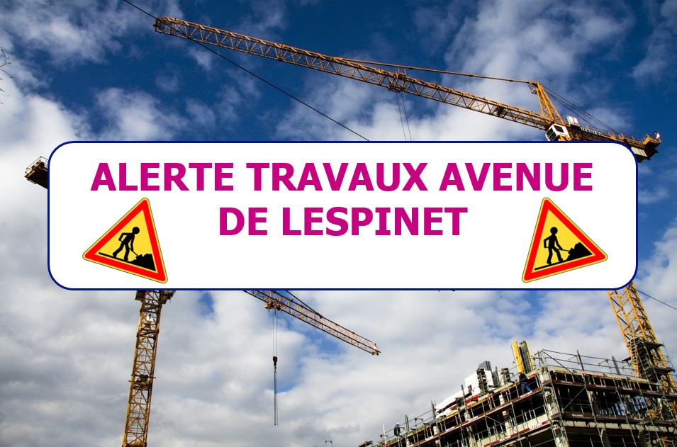 Visuel : Travaux avenue de Lespinet 