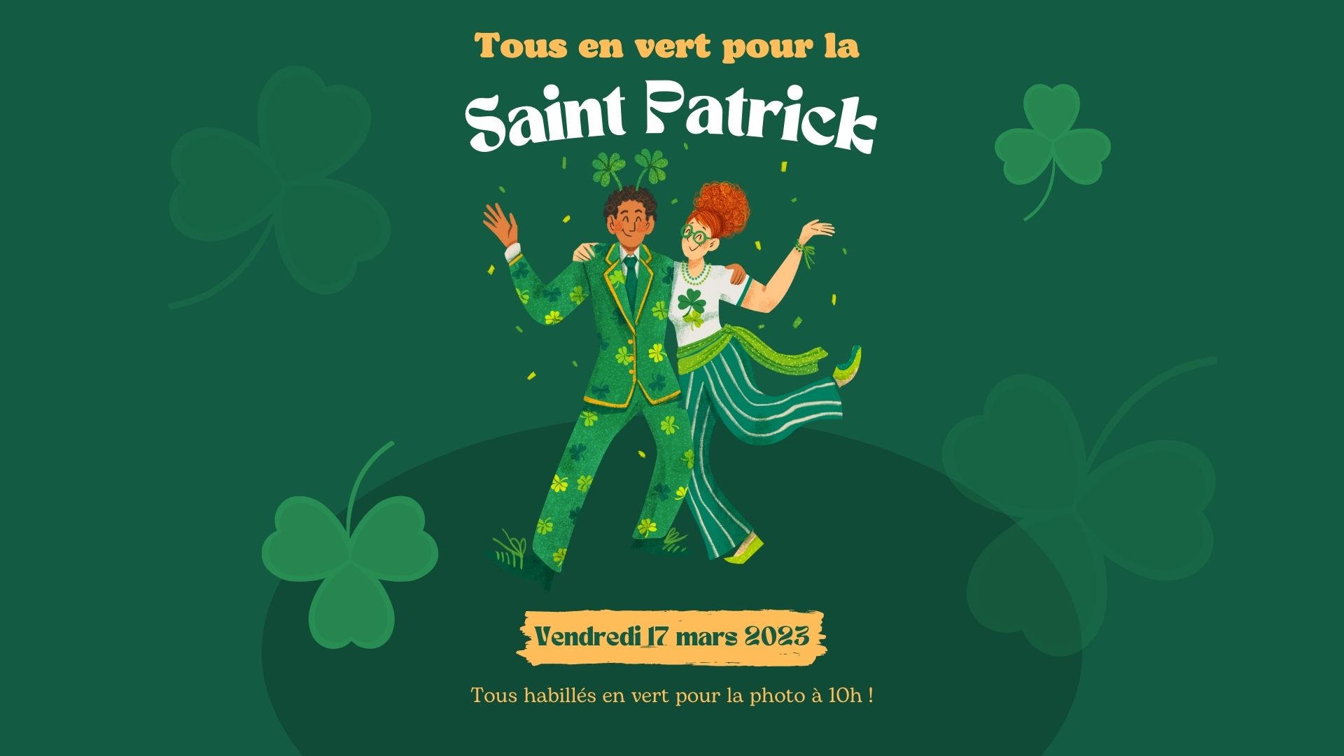 Visuel : Tous en vert pour la Saint-Patrick !