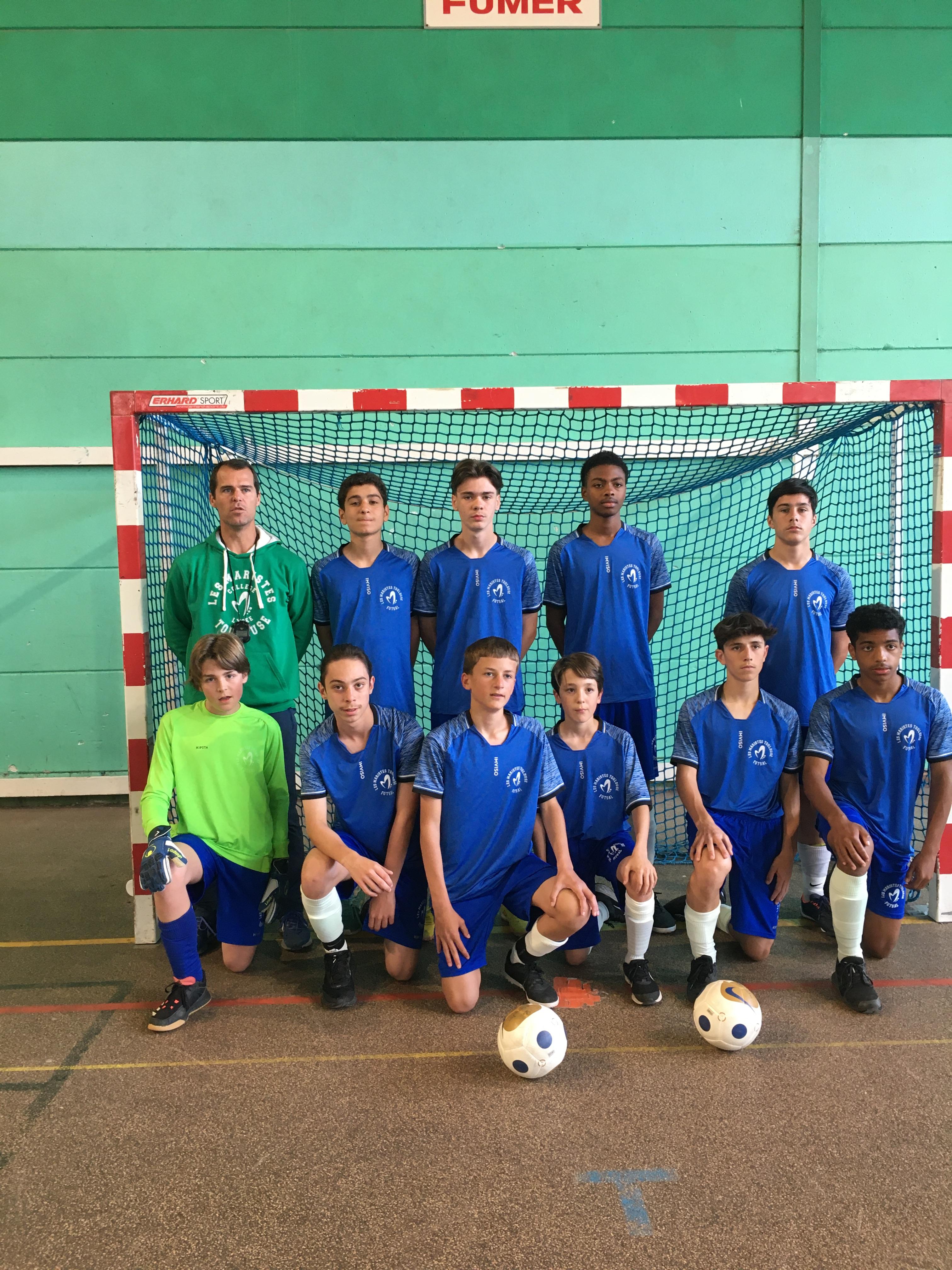 Visuel : Les Maristes champions de futsal : 5me place nationale !