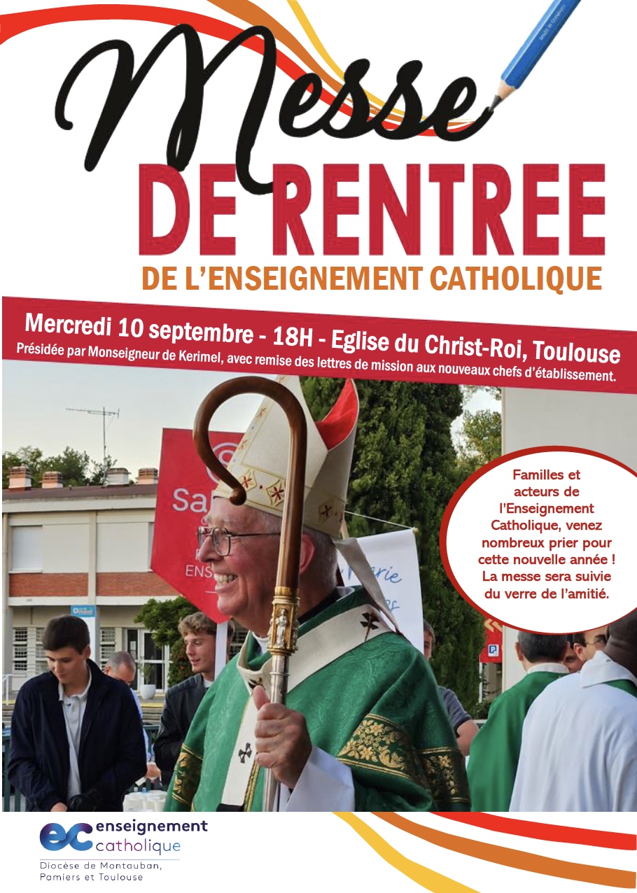 Visuel : Messe de rentr�e de l'enseignement catholique : tous attendus !