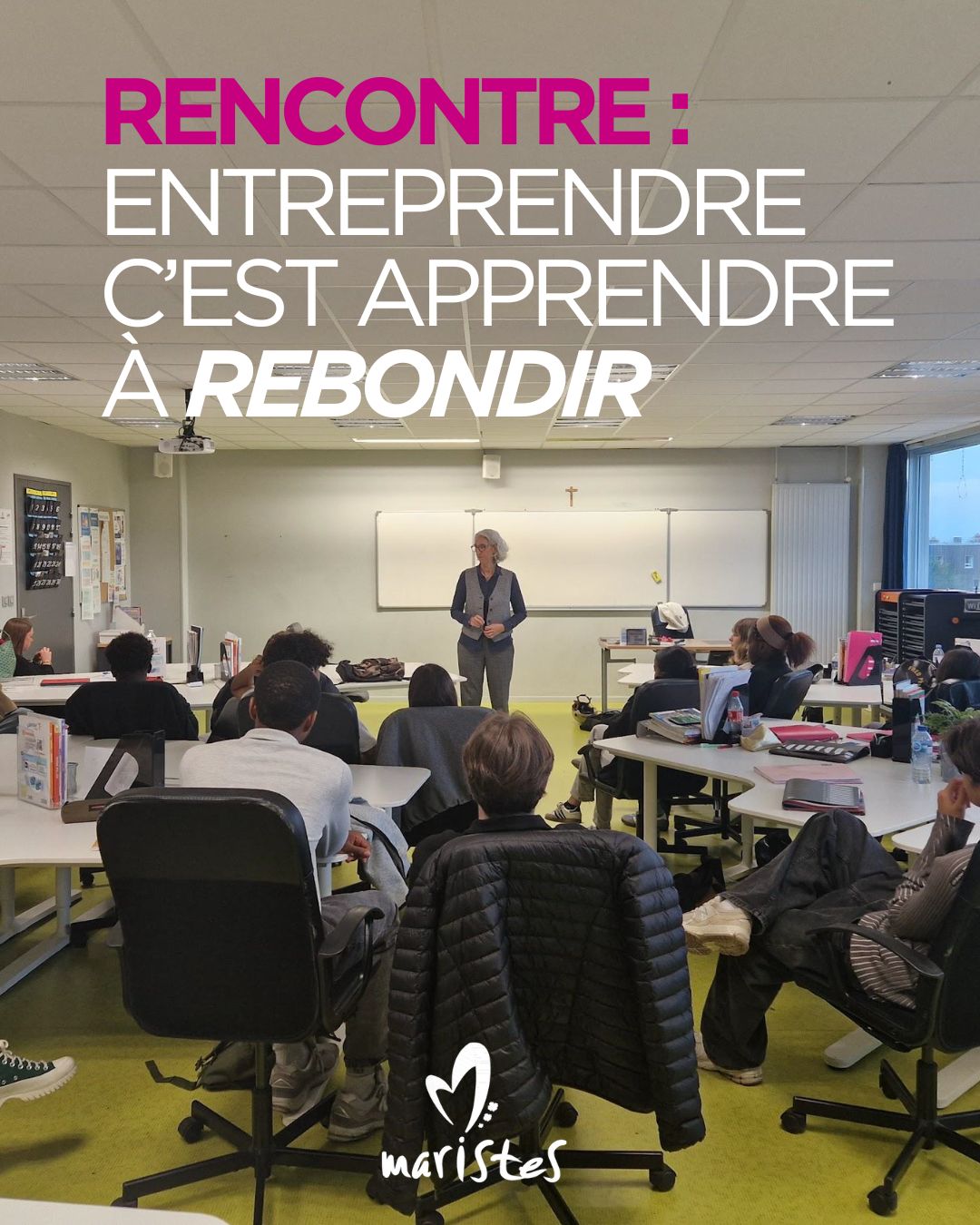 Visuel : Rencontre inspirante pour les Terminales STMG avec Virginie Roze, cofondatrice dAGAP