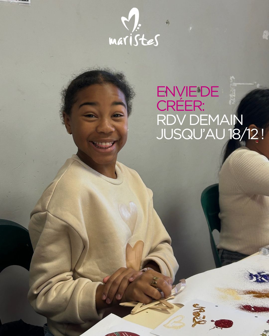 Visuel : Atelier de Nol : une pause crative avec la Vie scolaire