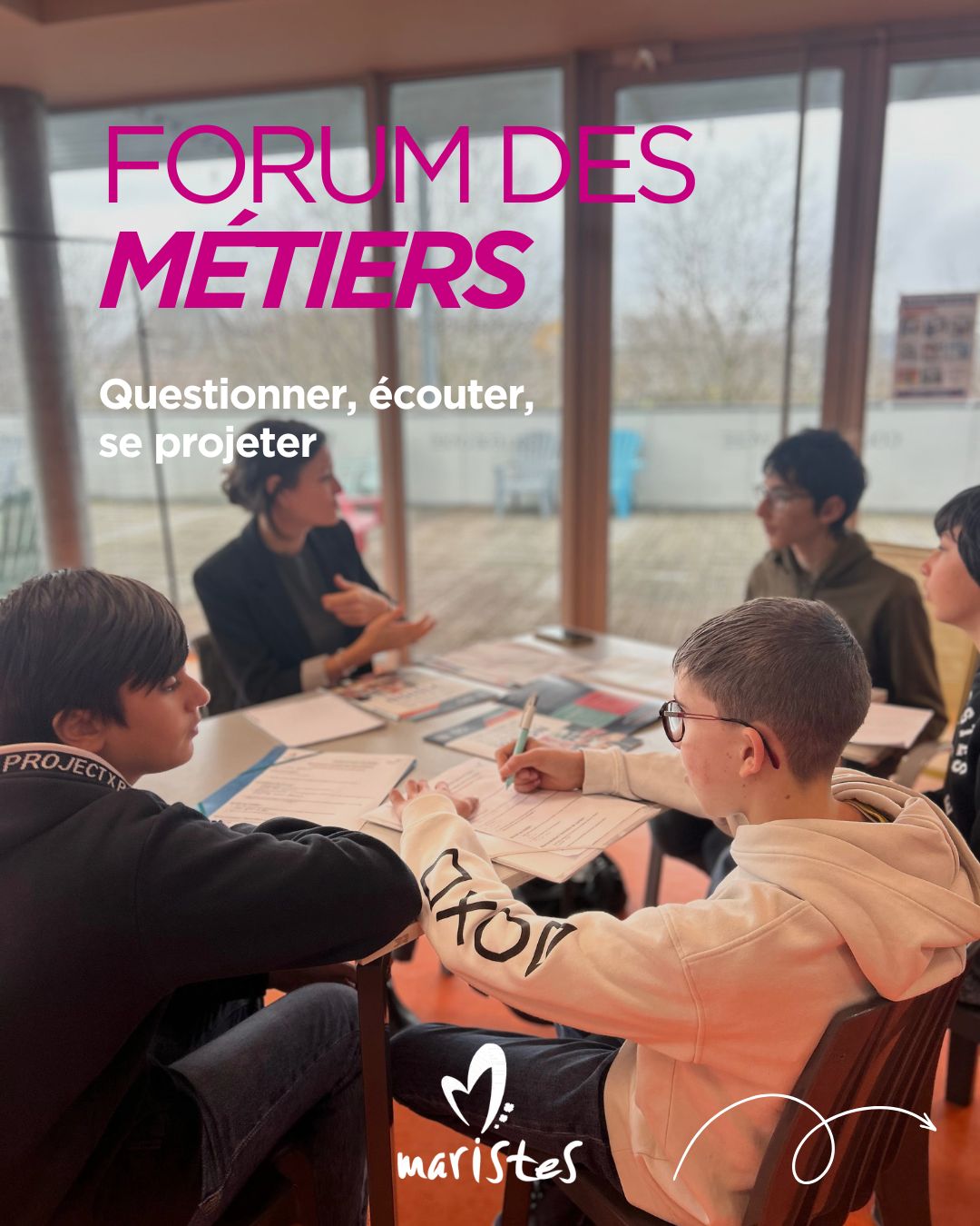Visuel : Forum des métiers : aux Maristes, l’orientation passe par la rencontre