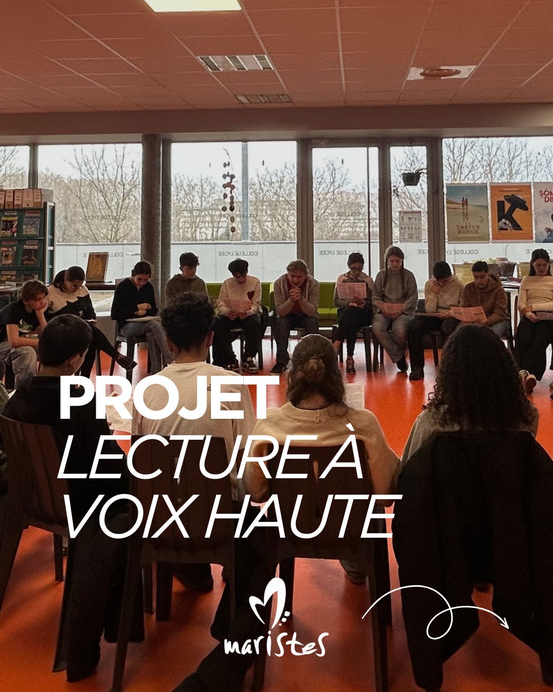 Visuel : La 4e Val Fleury participe au projet “Une année de vive voix” : lecture à voix haute et prise de parole