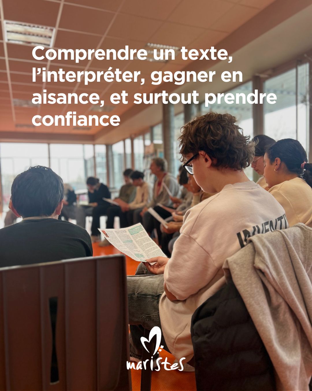 Visuel : La 4e Val Fleury participe au projet “Une année de vive voix” : lecture à voix haute et prise de parole