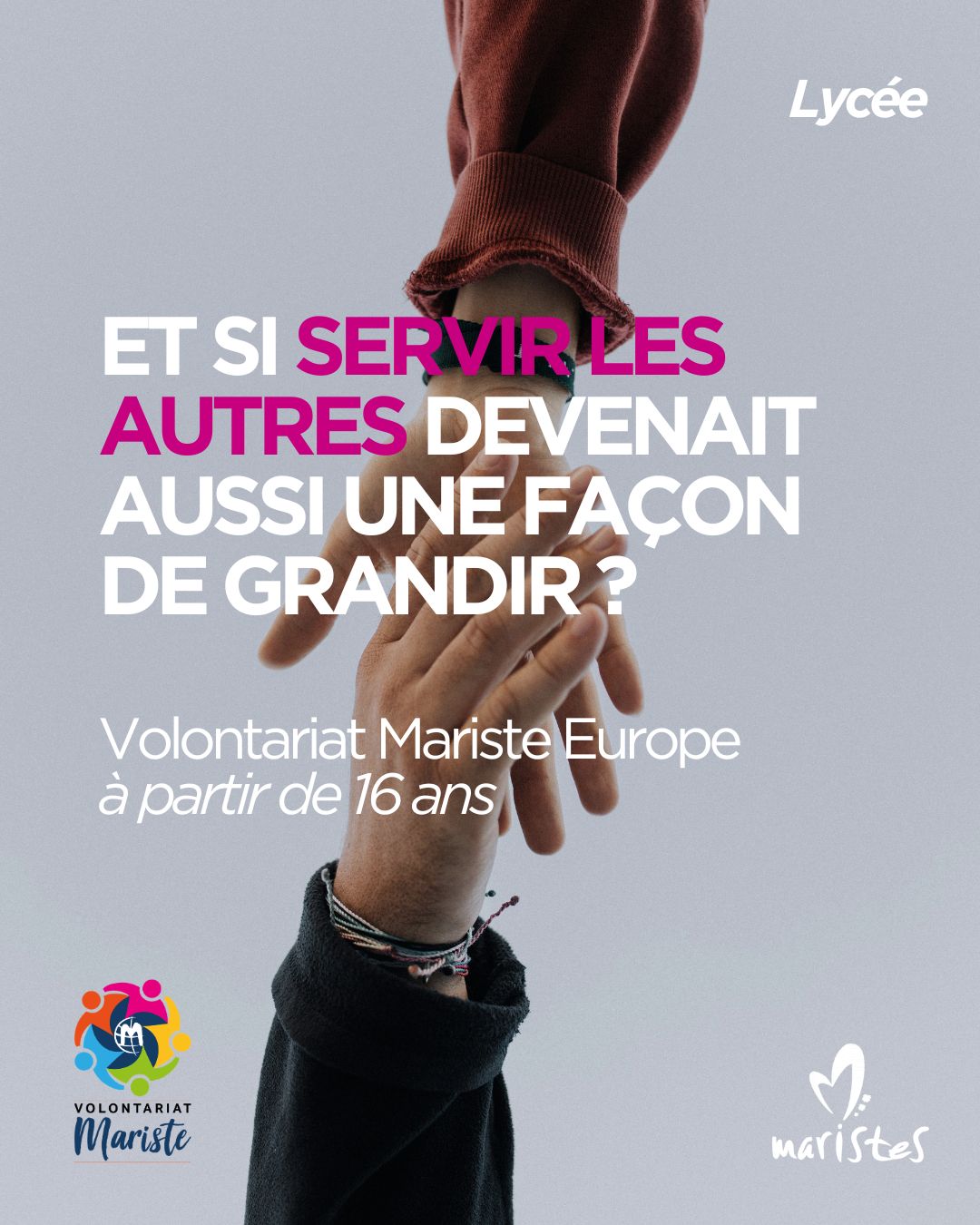 Visuel : Volontariat Mariste Europe 2026 : une exp�rience de rencontre, d'engagement et de service