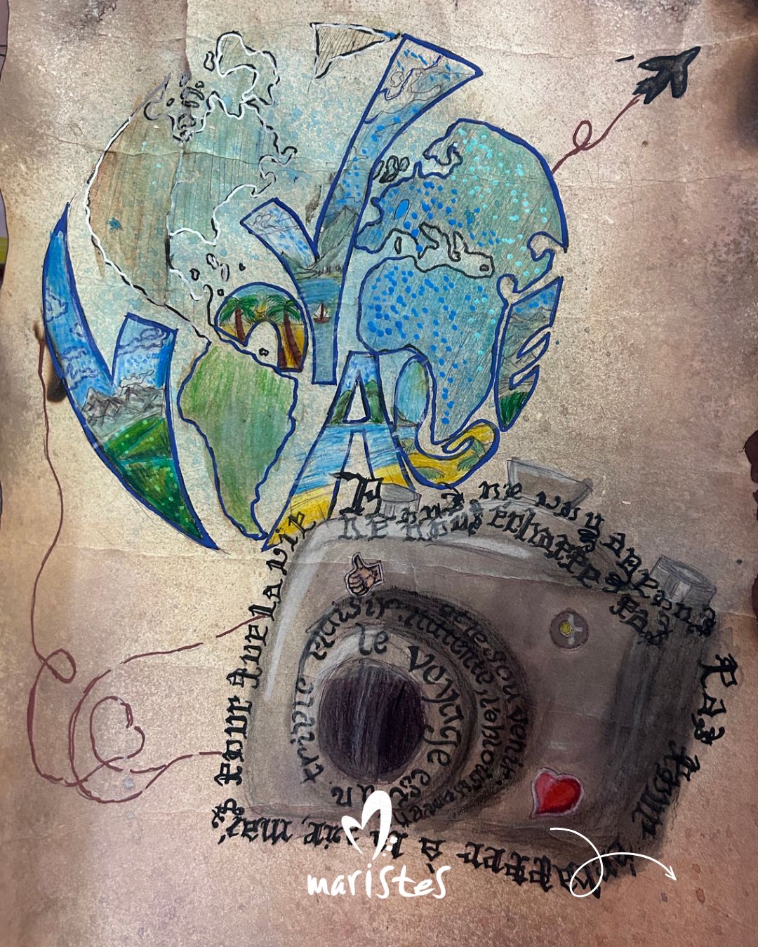 Visuel : Quand la plume remplace le clavier : l'atelier calligraphie des 5e