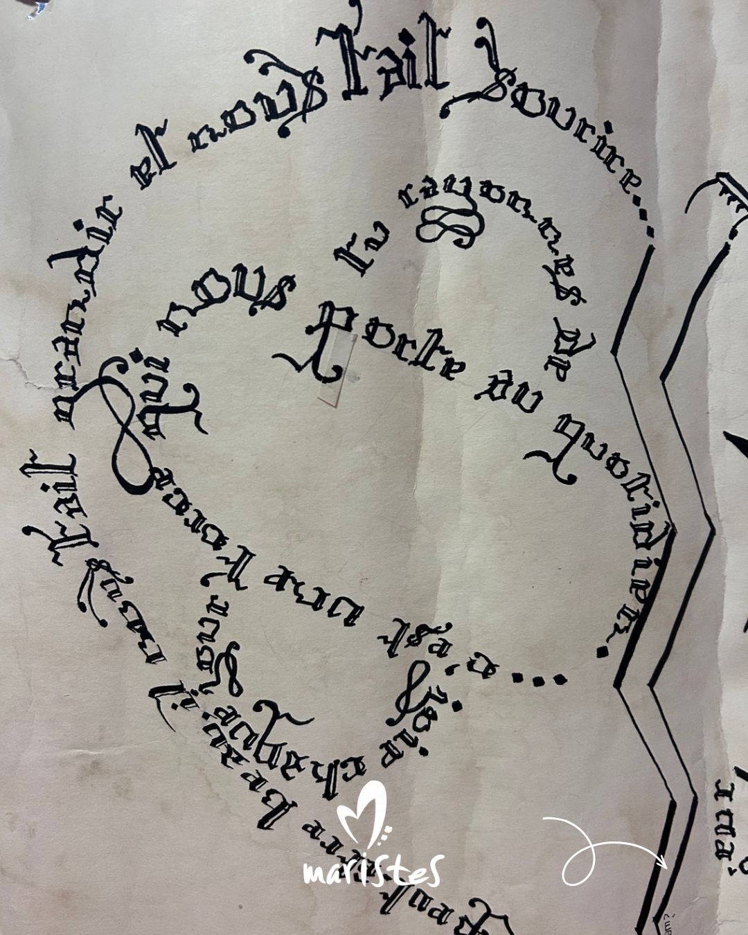 Visuel : Quand la plume remplace le clavier : l'atelier calligraphie des 5e
