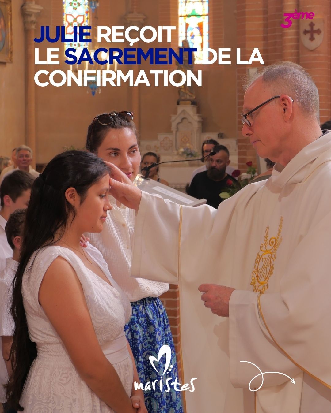 Visuel : De disciple � ap�tre : Julie et Ciaran re�oivent le sacrement de la confirmation