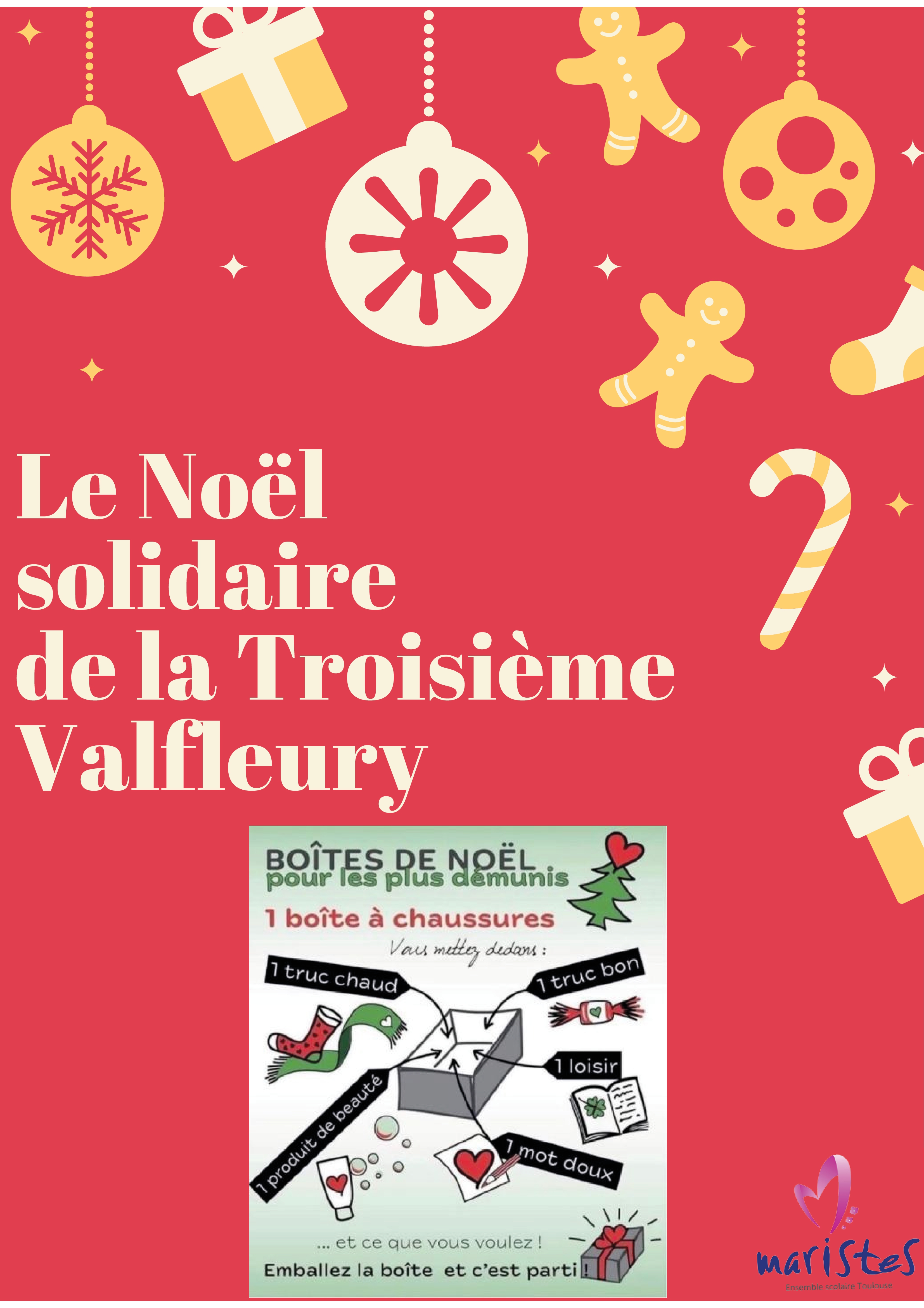 Visuel : Nol solidaire des 3mes Valfleury